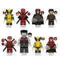 1PC Zombie VenomPool Wolverine Patch Masacre Evil Deadpool Collection Super Hero Movie Mini Action Building Block Figure Toys Kids Gift KT1076. 