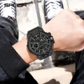 SANDA Fashion Luxury Waterproof Watch Men's Sports Watch Leisure LED Outdoor Analog Military Multifunctional Men's Watch. 