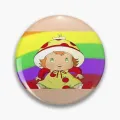Strawberry Shortcake Vintage Brite Soft Button Pin Customizable Fashion Hat Brooch Badge Cartoon Women Gift Lapel Pin Metal. 