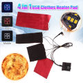 4 In 1 USB Clothes Heater Pad W/3 Gear Adjustable Temperature Electric Heating Sheet Winter Heating Warmer Pad For Vest Jacket Demoo. 