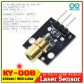 Red Laser Transmitter Dot Diode Copper Head 650nm Module for  Arduino AVR PIC Compatible With UNO R3 MEGA 2560. 