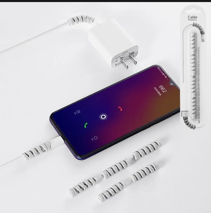 4pcs%20Spiral%20Data%20Cable%20Protective%20Cover%20Suction%20Cup%20Is%20Suitable%20for%20The%20Charging%20Cable%200.03%20mm%20/%204pcs%20Charger%20Cord%20Saver%20Cable%20Protector%20-%20Image%205