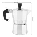 【Hot-Selling】 50mL 1 Cup Aluminum Italian Type Moka Pot Espresso Coffee Maker Stove Home Office Use.