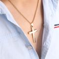 Fashionable Cross New Stainless Steel Necklace For Men. 