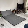 Relax Floor Mattress - Grey Block Pattern Sleeping Mat. 