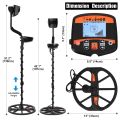 Professional Underground Metal Detector TX-960 Gold Scanner Search Finder Gold Detector with 13 Waterproof Search Coil LCD. 