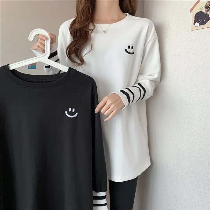 Embroidered%20Long%20SleeveTT-shirt%20Bottoming%20Shirt%20for%20Women%20Spring%20Autumn%20Winter2023New%20Loose%20Slimming%20Large%20Size%20Design%20Blouse%20Trendy%20-%20Image%203