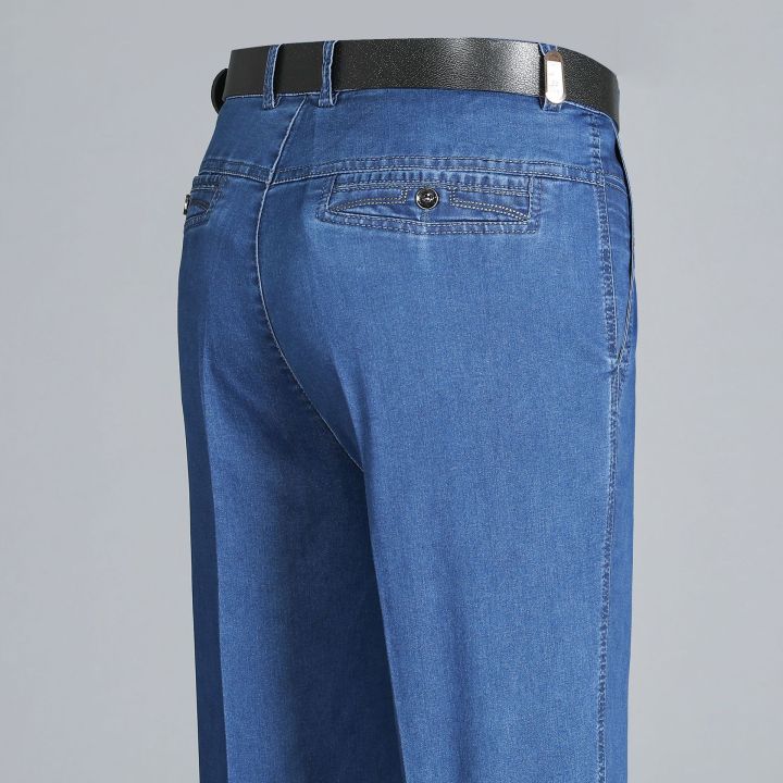Spring%20and%20Fall%20Thick%20Section%20Dad%20Wear%20Middle-Aged%20and%20Elderly%20Jeans%20Men's%20High%20Waist%20Loose%20Straight%20plus-Sized%20plus%20Size%20Stretch%20Trousers%20-%20Image%204