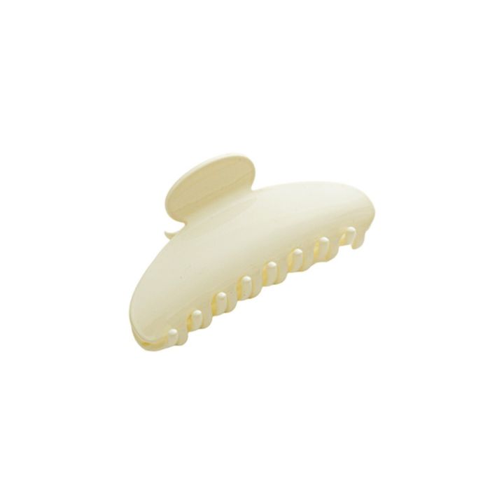 Korean Semicircle Hair Claw Solid Color Sweet Shark Clip Fashion Design Simple Barrettes Women