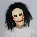 Horror Demon Jigsaw Saw Mask Cosplay Spiral:From the Book of Saw Scary Killers Latex Helmet Halloween Party Costume Props. 