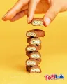Tofiluk Wafer Caramel Crunch Chocolate Bar 10gm  (48 pcs x 1). 