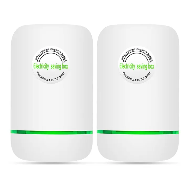 2PCS Power Save, Energy Saver, Electricity Saving Box Household Office Market Device Electric Smart US Plug