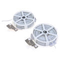 1Pc (50m) White Multi-Function Sturdy Garden Plant Twist Tie with Coated Wire.