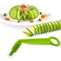 1PC Plastic Spiral Slicer Manual Vegetable Cutter Cucumber Carrot Vegetable French Fries Spiral Slicer Kitchen Tool Random Color-1. 