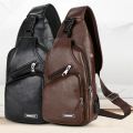 Men's Crossbody Bags Men's USB Chest Bag Designer Messenger bag Leather Shoulder Bags Diagonal Package 2023 new Back Pack Travel.