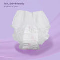 Women Teen Girls Disposable Thin Ultra-Soft Menstrual Period Diaper Pads Panties Sanitary Pants - 15 PCS.