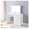 Vanity Desk, Makeup Vanity Table with Mirror LED Lights, Storage, Drawers, Multifunctional White Dressing Table Girl Desk. 
