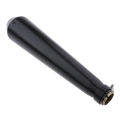 Black Universal Motorcycle Exhaust Pipe w/ Sliding Bracket Muffler Silencer. 