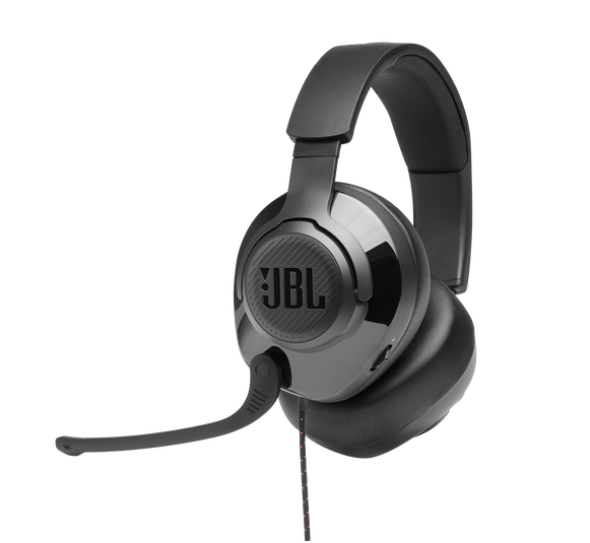 JBL Quantum 200 Wired Gaming Headset | Quantum Sound Signature | Flip-up Mic | Memory Foam Comfort | PC, PS5, Xbox & Mobile Compatible