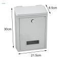 Wall Mounted Mailbox Lockable Metal Mail Box for Outdoor Office. 