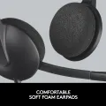 Logitech H340 Wired Headset, Stereo Headphones with Noise-Cancelling Microphone, USB, PC/Mac/Laptop - Black.