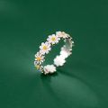 Korean Daisy Flower Trendy Rings Fashion Jewelry.