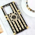 Fashion Luxury Style PU Leather Phone Case Retro Phone Case With Glitter Ring Holder For vivo v25e vivo y33s vivo v23e vivo v21 vivo v23 pro vivo v23 vivo y20 vivo y53s y53 y22 v20 y21 Back Cover.