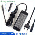 12V 3.6A Notebook Power Adapter Charger for Microsoft Surface 2 1512 1516 1572 7ZR-00001. 