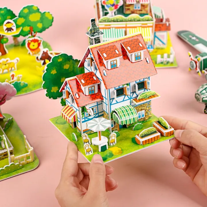 New%20Paper%20House%20Model%20Puzzle%203D%20Handmade%20Puzzle%20Model%20Children's%20Toys%20Early%20Education%20Educational%20Toy%20Kids%20-%20Image%206