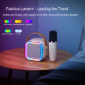 K12 Karaoke Machine Portable Bluetooth 5.3 PA Speaker With 1 Wireless Microphones Home Family Singing Children's Gifts - K12S. 