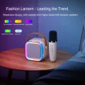 K12 Karaoke Machine Portable Bluetooth 5.3 PA Speaker With 1 Wireless Microphones Home Family Singing Children's Gifts - K12S.