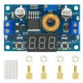 XL4015 High power 5A 75W DC-DC Adjustable Step-down Charger Module Step Down Buck Converter LED Driver with Red Voltmeter.