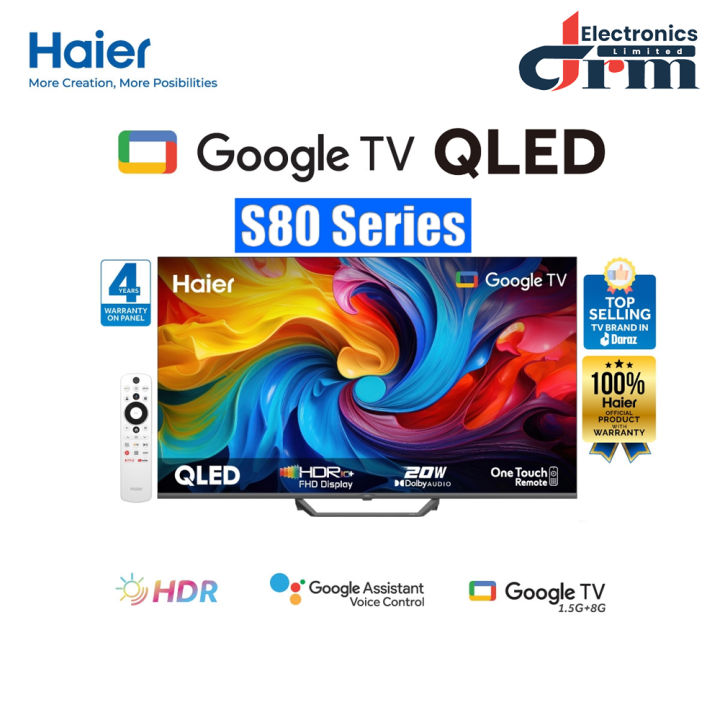 Haier H32S80EFX 32 Inch QLED FHD Google TV