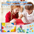 Bath Bombs for Kids with Surprise Inside, 15 Pack Kids Bath Bombs Gift Set, Natural Organic Kids Bubble Bath Fizzy with Bath Toy. 