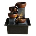 Tabletop Fountain Ornaments Home Gardening Decoration Rockery Water Fountain Crafts Gifts Desktop Decorations EU Plug. 