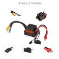 GoolRC Upgrade Waterproof 3650 3900KV Brushless Motor with 60A ESC Combo Set for 1/10 RC Car Truck RC Parts. 