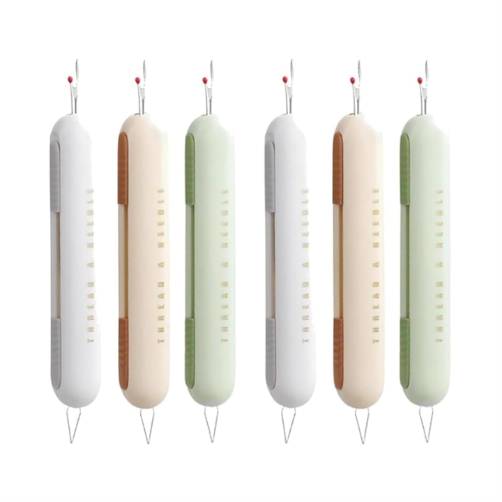 ARELENE 6PCS Seam Ripper,2 in 1 Needle Threader Seam Ripper Threading and Seam Remover Seam Ripper Tool Needle Threaders
