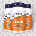 NOW Double Strength L-Lysine – 1000 mg – 100 Tablets – with Pharmaceutical Grade Formula – for Collagen Synthesis & Immune Support. 