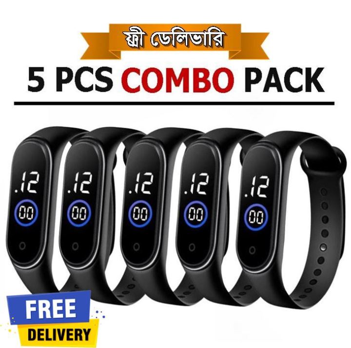 Silicon New Fashion Touch LED Sports Watch Waterproof