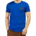Blue Cotton T-shirt For Men.