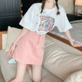 Pink Denim Skirt Skirt Small High Waist SlimmingbmSkirtaLine Skirt Vintage Skirt Skirt for Women Summer. 
