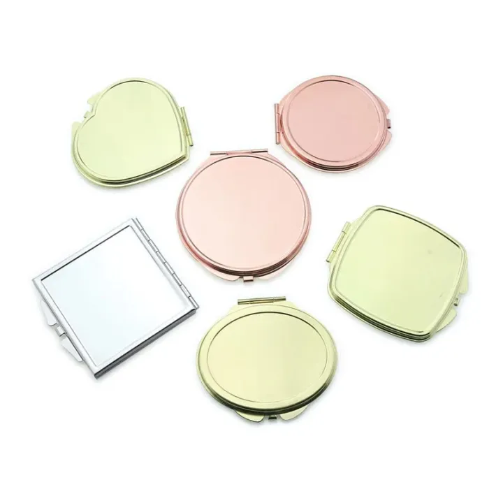 Cosmetic%20Magnifying%20Pocket%20Mirror%20X10%20Simple%20Metal%20Makeup%20Mirror%20For%20Purse%20Travel%20Bag%20Home%20Office%20Double-Sided%20Girls%20Mirror%20-%20Image%202