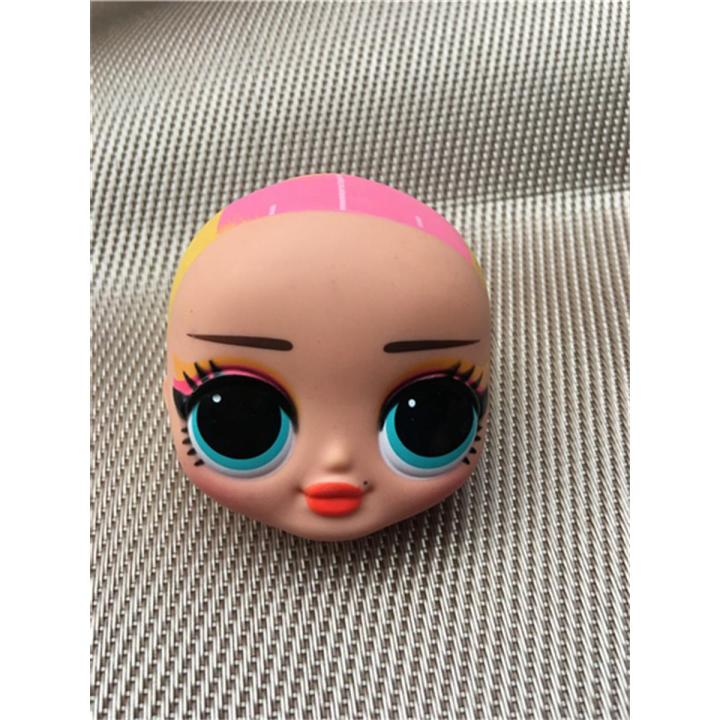 Doll Bald Heads Hair DIY Planting Makeup Practice Doll Parts White Black Brown Skin Doll Bald Head