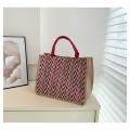Summer Tote bags Trendy Top handle Flower print Burlap tote bags Eco-friendly Portable Linen tote bags for Shopping Travel Picnic Daily use Fashion accessory. 