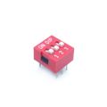 3Pcs- DIP 3 Position DIP Switches 3 Position 2.54mm Pitch Horizontal DIP Switch Three Positions Piano Type Dial DIP Slide Switch For Electronics Circuit PCB. 