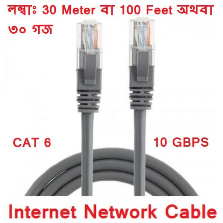100 Feet dbl Cat6 Ethernet Cable Internet Network Cable 30 Meter