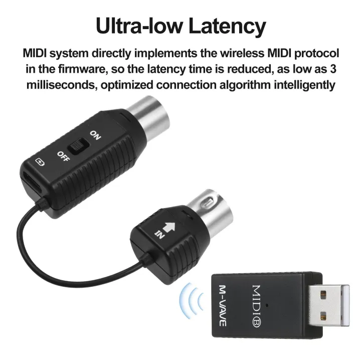 M-VAVE%20MS1%20Mini%20Wireless%20Transmission%20System%20MIDI%20System%20MIDI%20Wireless%20Adapter%20Plug%20and%20Play%20-%20#1%20-%20Image%205