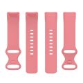 For Fitbit Charge 6 Solid Color Butterfly Buckle Silicone Watch Band L Size. 