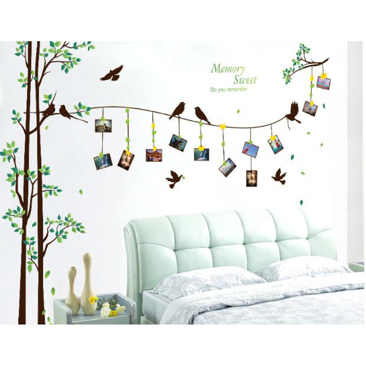large photo tree Wall Stickers home decor living room bedroom 3d wall art decals diy family murals