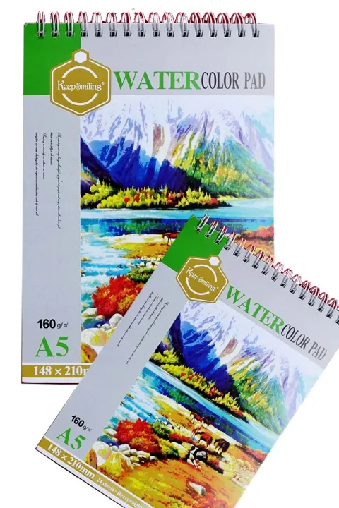 Keep%20Smiling%20Watercolor%20Pad%20A5%20SIze%2024%20Sheets%20-%20Image%202